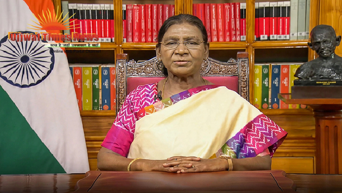 राष्ट्रपति द्रौपदी मुर्मु का देश के नाम संदेश: विकसित भारत के संकल्प के साथ आगे बढ़ने का आह्वान